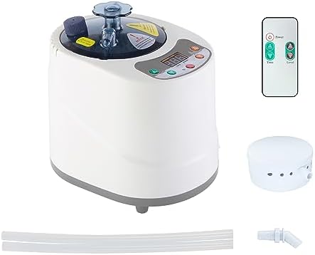 ZONEMEL Sauna Steamer Portable Pot 2 Liters, Stainless Steel Steam Generator with Remote Control, Spa Machine with Timer Display Mist Moisturizing for Body Detox (110V)