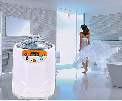 ZONEMEL Portable Sauna Steamer Pot 3 Liters, Stainless Steel Steam Generator with Remote Control, Spa Machine with Timer Display Mist Moisturizing for Body Detox